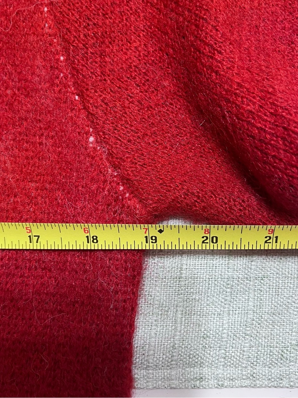 OXknit Red Cute White Cat Kacquard Plush Sweater - Picture 5 of 7